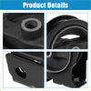 Black rubber and metal engine motor transmission mount for Toyota RAV4 2.0L from 1997 to 2000 shown from back side