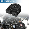Black engine motor transmission mount for Toyota RAV4 2.0L 1997-2000 with rubberized pad and metal bracket