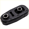 Black rubber engine mount with two metallic inserts for nissan sentra 2.0l motor and transmission set of 4