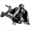 Engine motor and transmission mount set of 4 with black rubber metal and molded plastic bracket for nissan sentra 2.0l