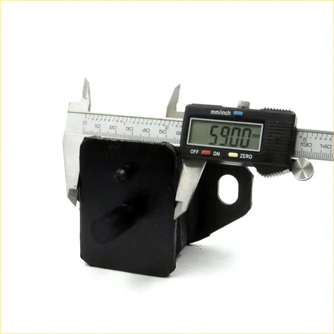 Black rubber engine mount for toyota hilux 5th gen measured with digital caliper for 1988-1997 models