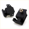 Black rubber engine mount with metal bolt and flange for datsun nissan sd23 sd25 720 1980-1986