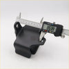 Black plastic engine mounting set with integrated handlebar clamp for nissan 1985-1999 shown from back side