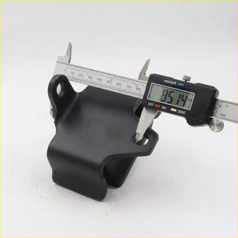 Black plastic engine mounting set with integrated handlebar clamp for nissan 1985-1999 shown from back side