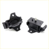 Black rubber engine mount with metal bolt and plate for Toyota Hilux double cab GUN135/GUN136 2015-2023