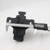 Black rubber undercarriage protector with molded contours and mounting holes for engine mounts toyota hilux 2012-2015