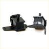 Black rubber engine mount with metal bracket and central bolt for nissan datsun d21 1985-1999 x2 pack