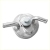 Shiny silver metal fuel cap with curved handles and hex bolt for mitsubishi triton l200 engine oil cooler