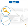 Yellow plastic handle engine oil dipstick with long metal blade for toyota 4wd ute offroad use no 15301-0c010
