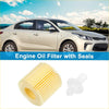 Yellow cylindrical engine oil filter with integrated seals designed for Toyota models 2010 to 2023