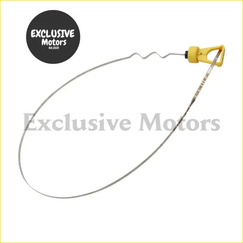 Yellow plastic handle engine oil dipstick with metal stick and measurement marks for ford f150 f250 1998-2003