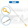 Yellow plastic handle engine oil dipstick with metal loop end for easy removal fits toyota sienna 2004-2010