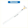 Yellow-handled engine oil level indicator dipstick with white shaft and black connector for toyota land cruiser 2008-2021