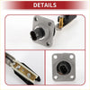 Silver metallic engine oil level sensor with black plastic connector and brass terminals for toyota hiace 2trfe 2006-2014