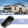Engine oil pan for toyota 4runner 2003-2023 black matte finish with multiple mounting holes shown from the back side