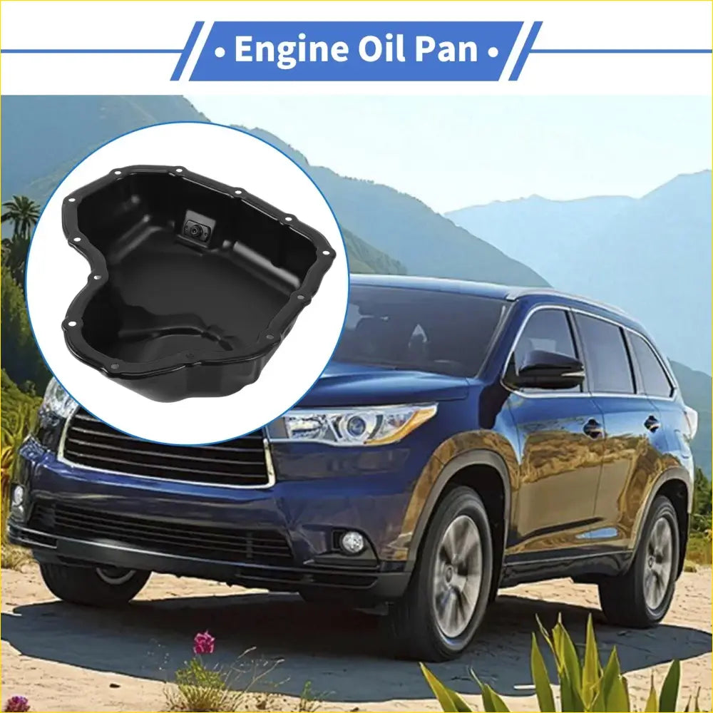 Engine Oil Pan for Toyota Highlander 2018-2021 Steel Black 1 x Pc