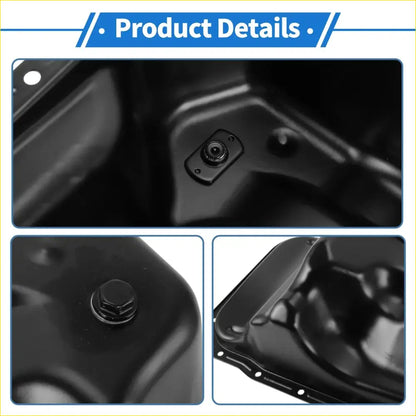 Engine Oil Pan for Toyota Hilux 1988-1997 - 1 x Steel Black