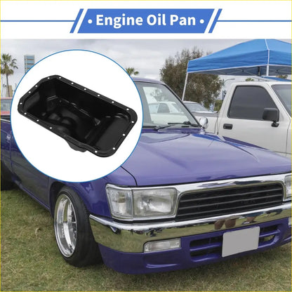Engine Oil Pan for Toyota Hilux 1988-1997 - 1 x Steel Black