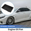 Black steel engine oil pan with reinforced edges and mounting holes for toyota reiz 2005-2007 automotive use
