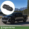 Black iron engine oil pan with matte finish and integrated handle for toyota tundra 2007-2021 trucks