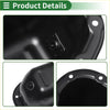 Engine oil pan for toyota tundra 2007-2021 with black glossy iron finish curved design and mounting holes