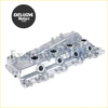 Silver metallic engine rocker cover with gasket for toyota hilux 1kdf tv kun25 featuring machined industrial design and circular openings