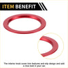 Red metallic engine start stop button cover ring for toyota tacoma with anti slip interior knob trim design