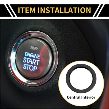 Engine Start Stop Button Knob Cover Ring for Toyota Tacoma