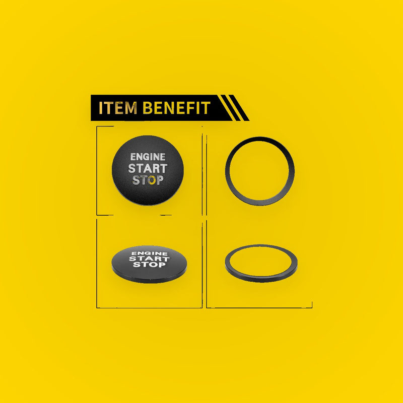 Engine Start Stop Button Switch Knob Cover for Toyota Tacoma