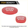 Red circular engine start stop button cover trim with white engraved text for toyota tacoma switch knob