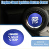 Blue aluminum alloy engine start stop ignition button cover for toyota tacoma 2016-2021 with white engraving
