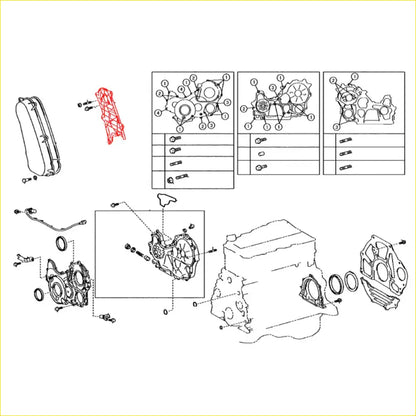 Engine Timing Belt Cover for Toyota Hilux 3.0L 2.5L 2005-2015