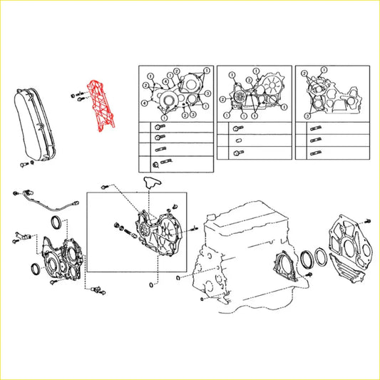 Engine Timing Belt Cover for Toyota Hilux 3.0L 2.5L 2005-2015