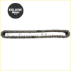 Gray metallic automotive engine timing chain kit with interlocking links and rivets for toyota hiace 1.8 3y 2.0l