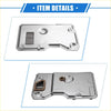 Silver metallic rectangular engine transmission filter pan with cutouts and mounting holes for 1995-1999 toyota tacoma