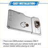 Silver metallic engine transmission filter housing with brown rubber gasket and holes for toyota tacoma 1995-1999