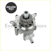 Silver metallic engine vacuum pump assembly with central hex bolt and mounting flanges for nissan yd25 dci 2005+