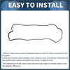 Black outline illustration of engine valve cover gasket for toyota auris 2006-2012 showing gasket shape