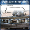 Engine valve cover gasket for toyota auris 2006-2012 black outline with oe number 1121326010 on engine background