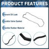Black flexible rubber engine valve cover gasket for Toyota Auris 2006-2012 to prevent oil leaks