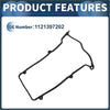 Black rubber engine valve cover gasket for toyota duet 1998-2004 with multiple mounting holes along edge