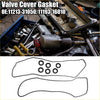 Black rubber engine valve cover gasket set with six matching o-rings for toyota avalon 2005-2016