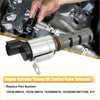 Silver metallic engine variable valve timing control solenoid with black connectors and red seal for toyota 4runner