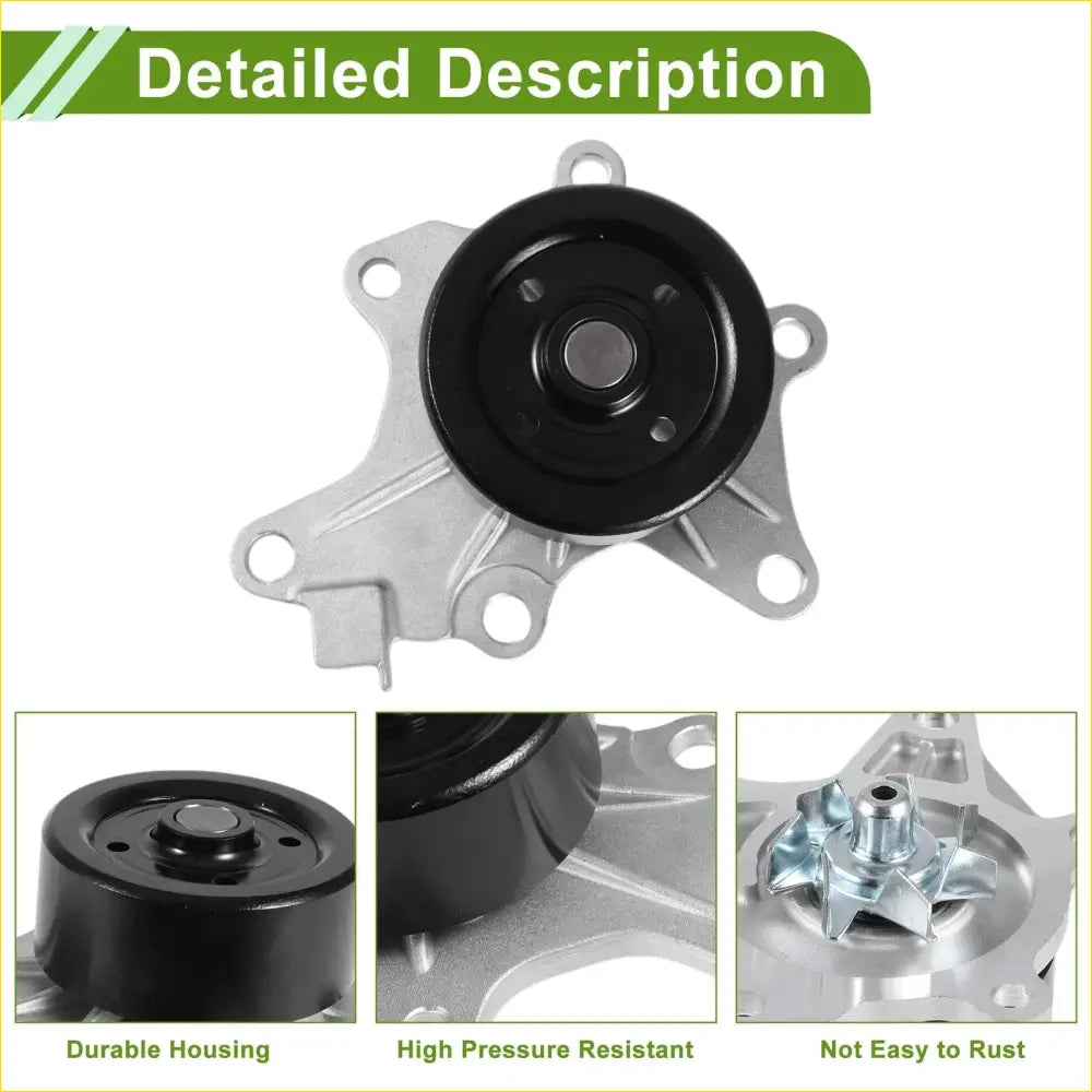 Engine Water Pump for Toyota Auris 2007-2018 Cooling 2 x