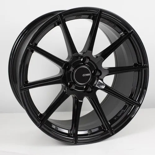Enkei 499-780-8045BK TS10 17x8 5x100 45mm Offset 72.6mm Bore Black Wheel