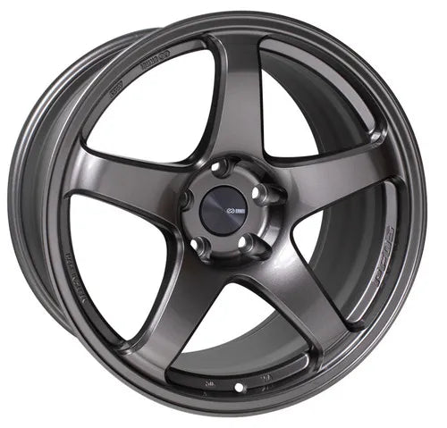 Enkei 527-895-6515DS PF05 18x9.5 5x114.3 15mm Offset 75mm Bore Dark Silver Wheel