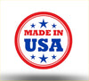 Red and blue circular made in usa emblem with five stars on eps rack and pinion drive belt for ford f150 2015 2017