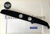 Black plastic escort mk1 dash top trim piece with two circular cutouts for 6 dial cluster flocked or not flocked