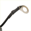 Black insulated wire with silver metal ring terminal on exciter coil for nissan tohatsu 25 to 40hp 2-stroke outboard