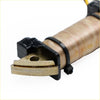 Gold-colored multi-layered exciter coil cutting blade with black plastic clamp for tohatsu nissan 4hp 5hp outboards
